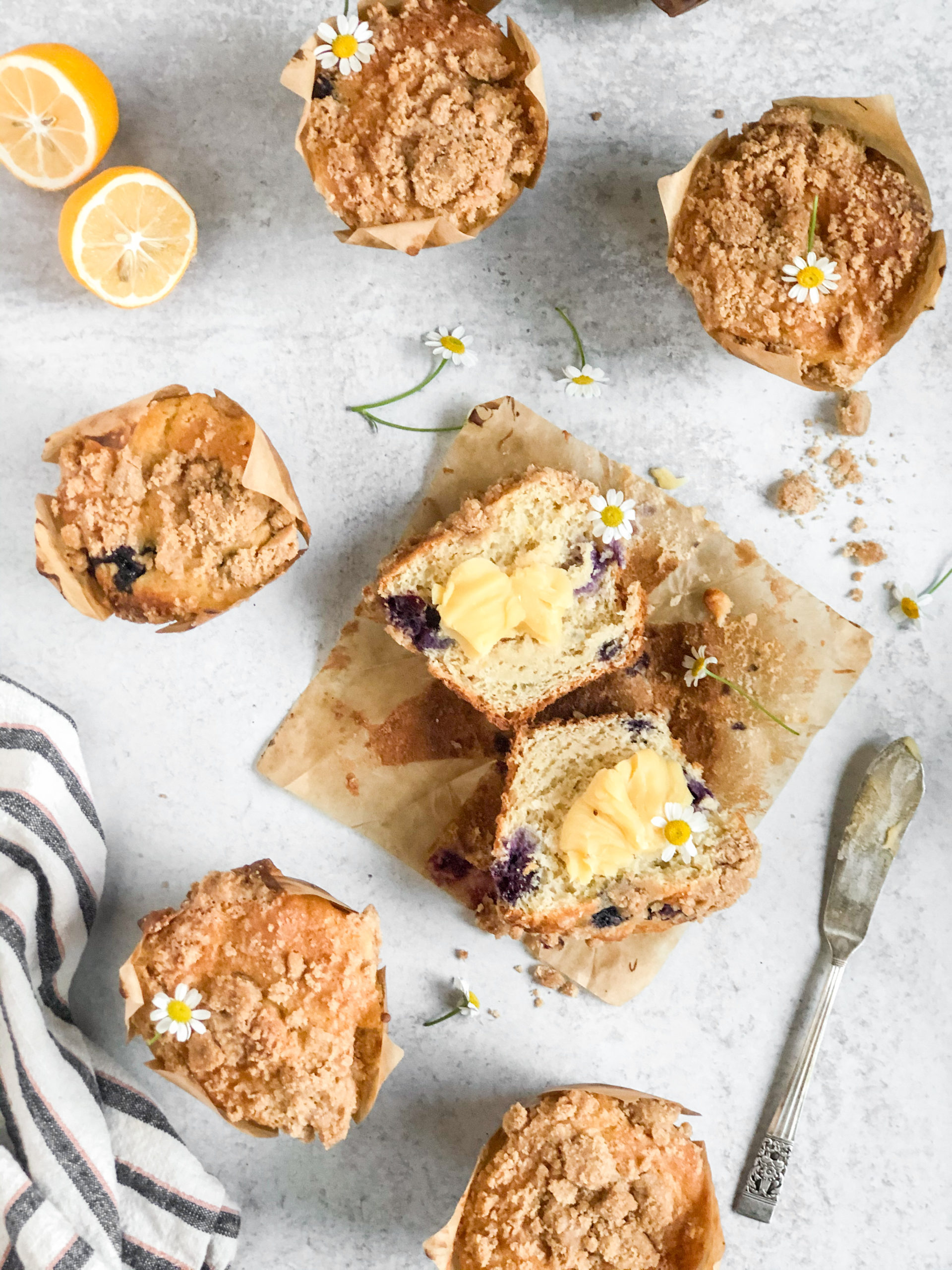 Blueberry pantry muffins with ghee